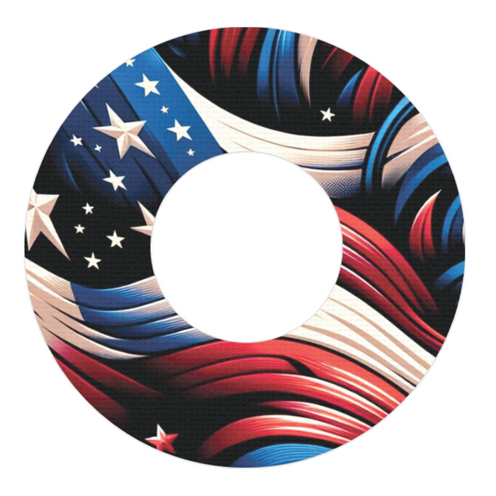 Patriotic Variety Pack Patch Patch Tape Designed for the FreeStyle Libre 2-Pump Peelz