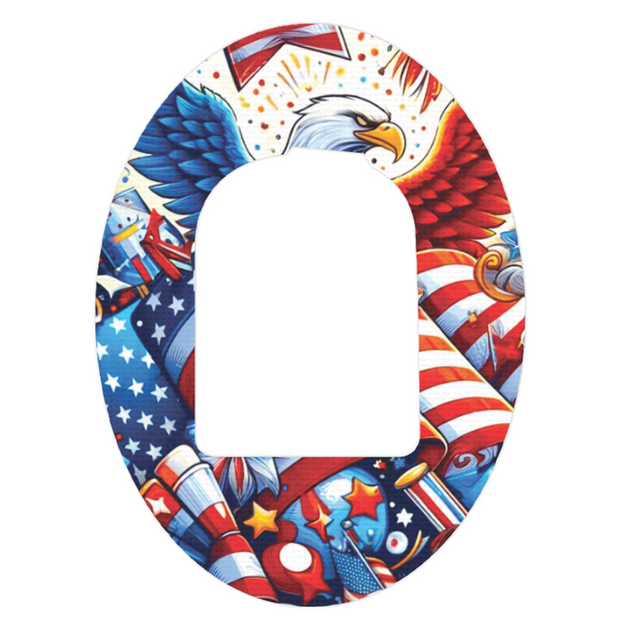 Patriotic Variety Pack Patch Patch Tape Designed for the Omnipod-Pump Peelz