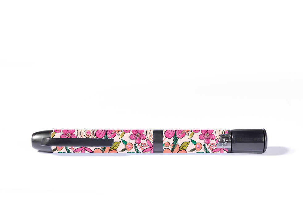 Peach Floral Inpen - Smart Insulin Pen Peelz For