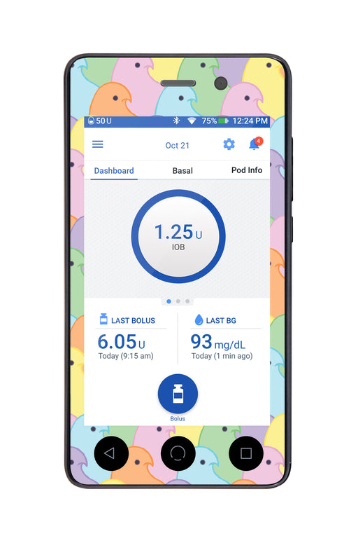 Peepin It Real Omnipod Dash Whole System Peelz (Front + Case) For Pdm