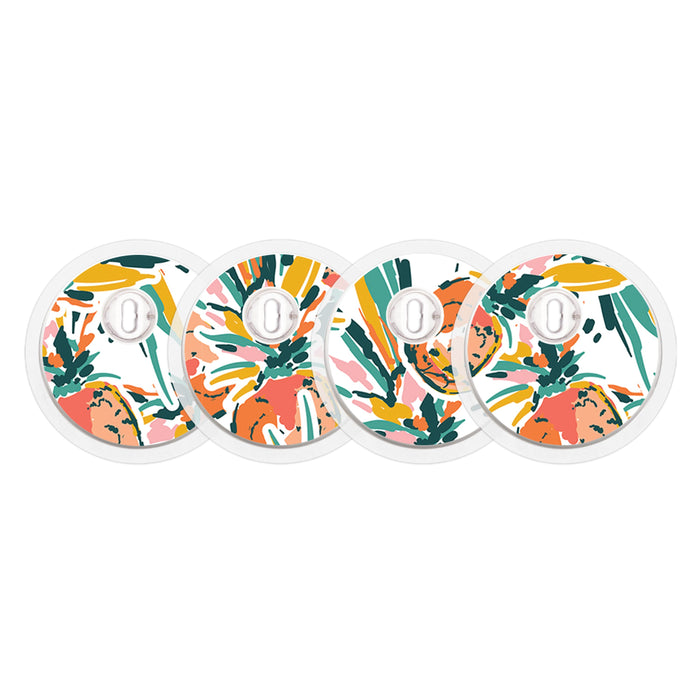 Pineapple Paradise Sticker Designed for the FreeStyle Libre 3 Sensor-Pump Peelz