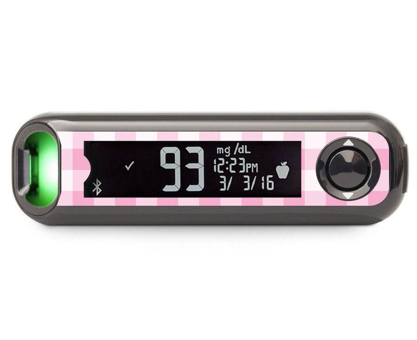 Pink Plaid Bayer Contour© Next One Glucometer-Pump Peelz