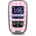 Pink Plaid Sticker for the Accu-Chek Guide Glucometer-Pump Peelz