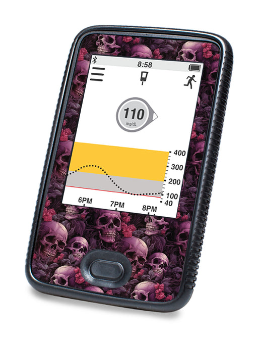 Pink Skulls DEXCOM G6 Touchscreen Receiver-Pump Peelz