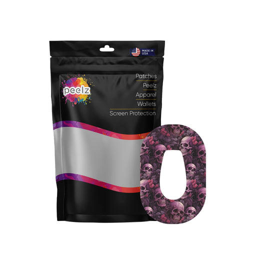 Pink Skulls Patch Tape Designed for the DEXCOM G6-Pump Peelz