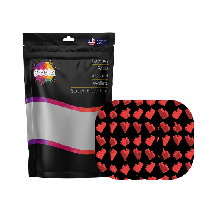 Pixel Hearts Patch Tape Designed for the DEXCOM G6-Pump Peelz