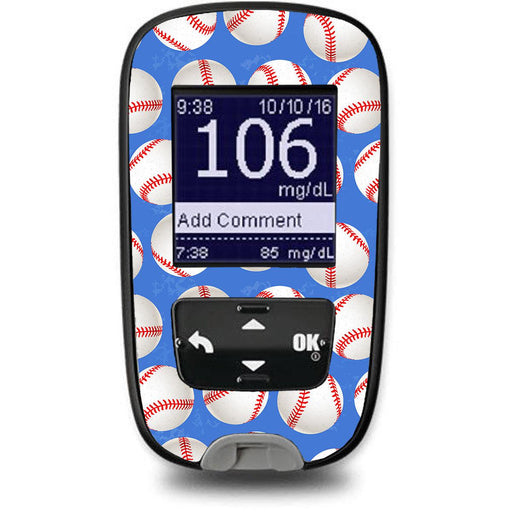 Play Ball Sticker for the Accu-Chek Guide Glucometer-Pump Peelz