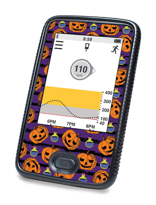 Potions And Pumpkins For Dexcom G6© Touchscreen Receiver Peelz Continuous Glucose Monitor