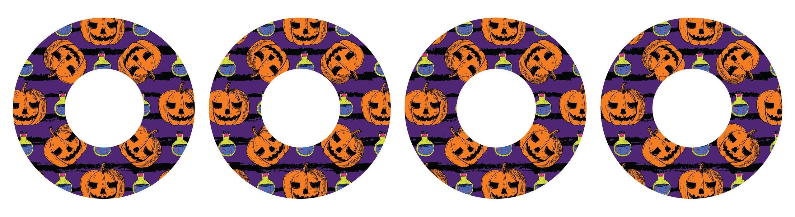 Potions and Pumpkins Patch+ Tape Designed for the FreeStyle Libre 2 - Pump Peelz