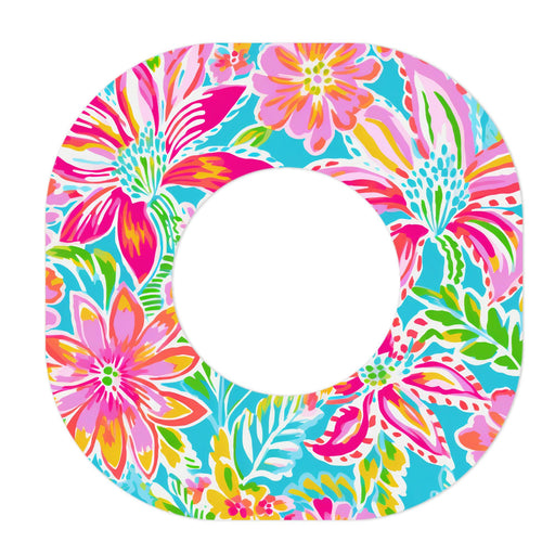 Preppy Flowers Patch Patch Tape Designed for the DEXCOM G7 and Stelo-Pump Peelz