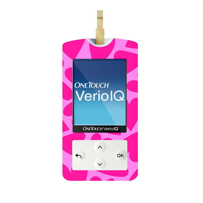 Puffy Hearts for OneTouch Verio IQ Glucometer-Pump Peelz