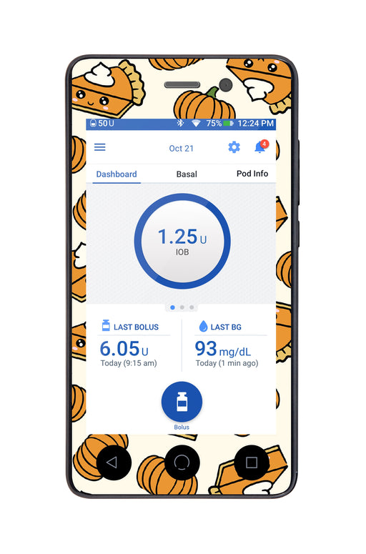 Pumpkin Pie Omnipod DASH™-Pump Peelz