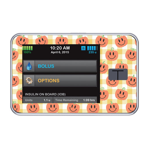 Pumpkin Smilies for Tandem t:slim-Pump Peelz
