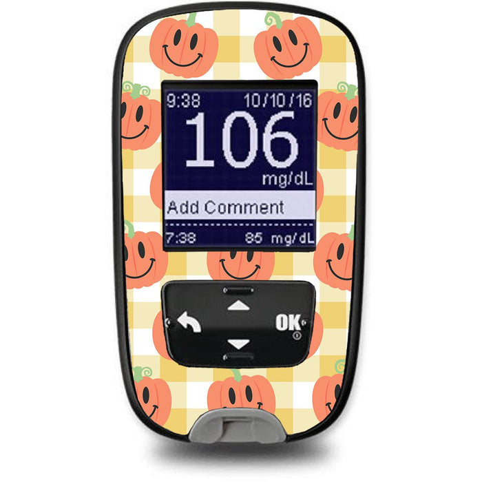 Pumpkin Smilies for the Accu-Chek Guide Glucometer-Pump Peelz