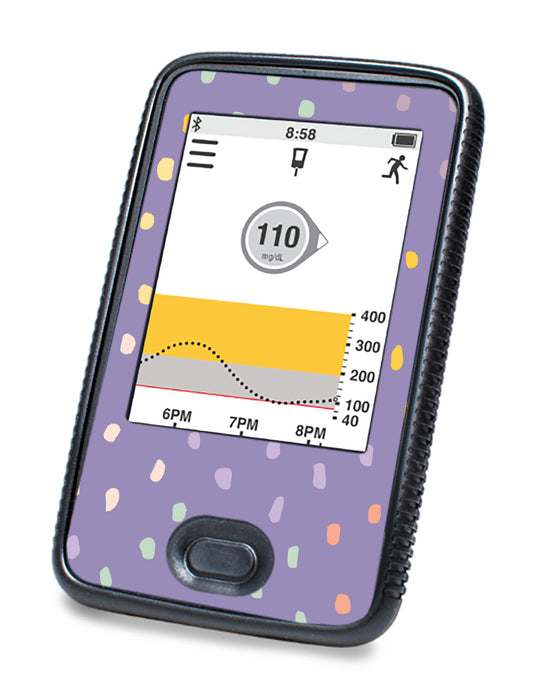 Purple Pastel DEXCOM G6 Touchscreen Receiver-Pump Peelz