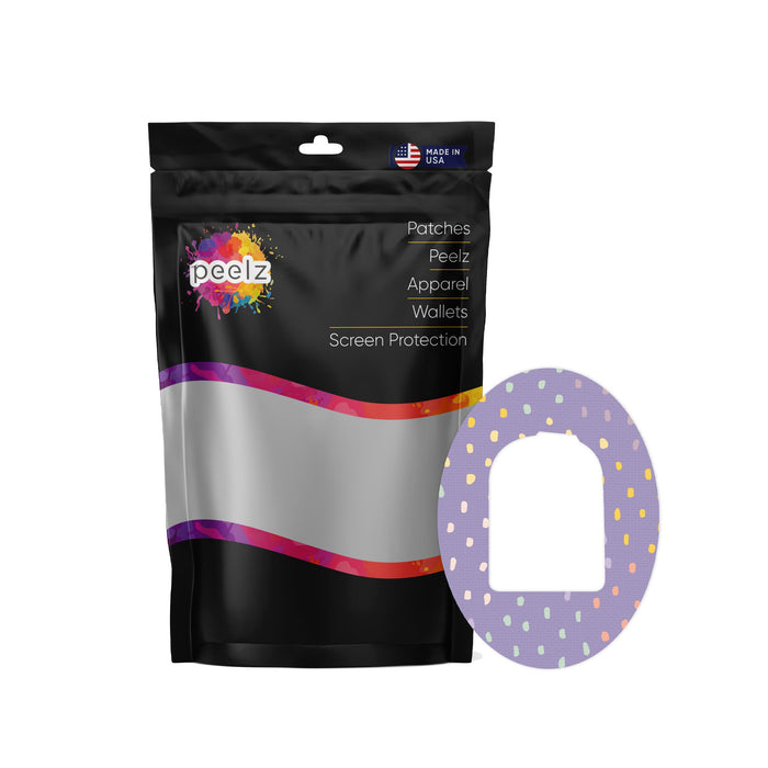 Purple Pastel Patch Omnipod Tape-Pump Peelz