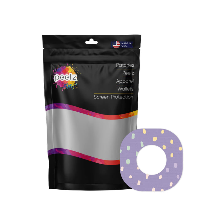 Purple Pastel Patch Tape Designed for the DEXCOM G7 and Stelo-Pump Peelz