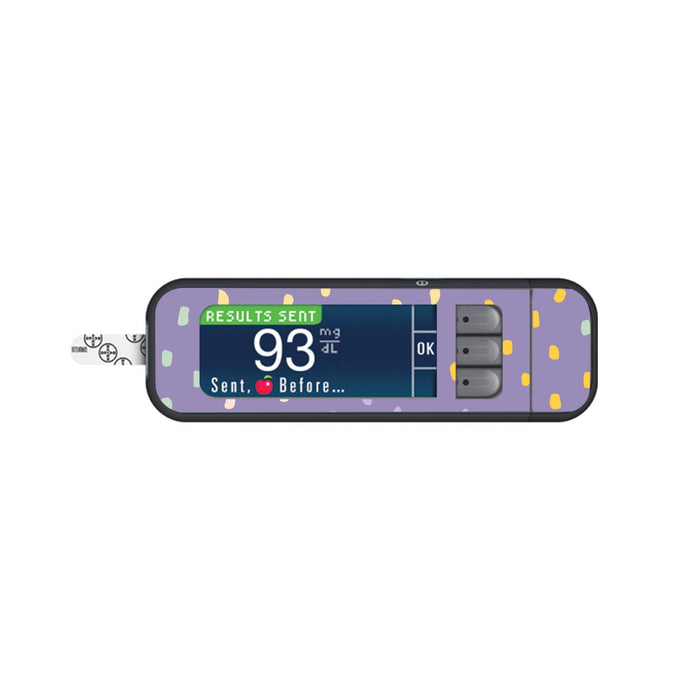 Purple Pastel for Bayer Contour Next Glucometer-Pump Peelz