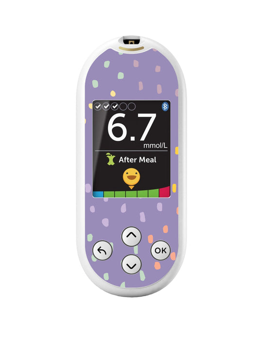 Purple Pastel for OneTouch Verio Reflect Glucometer-Pump Peelz