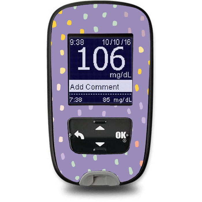 Purple Pastel for the Accu-Chek Guide Glucometer-Pump Peelz