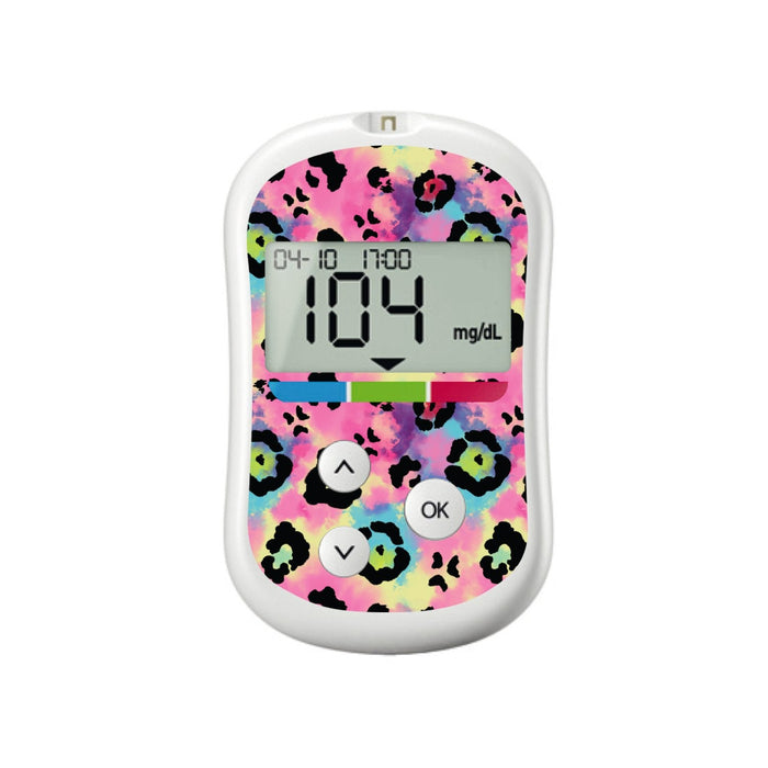 Rainbow Leopard For Onetouch Verio Flex Glucometer Peelz