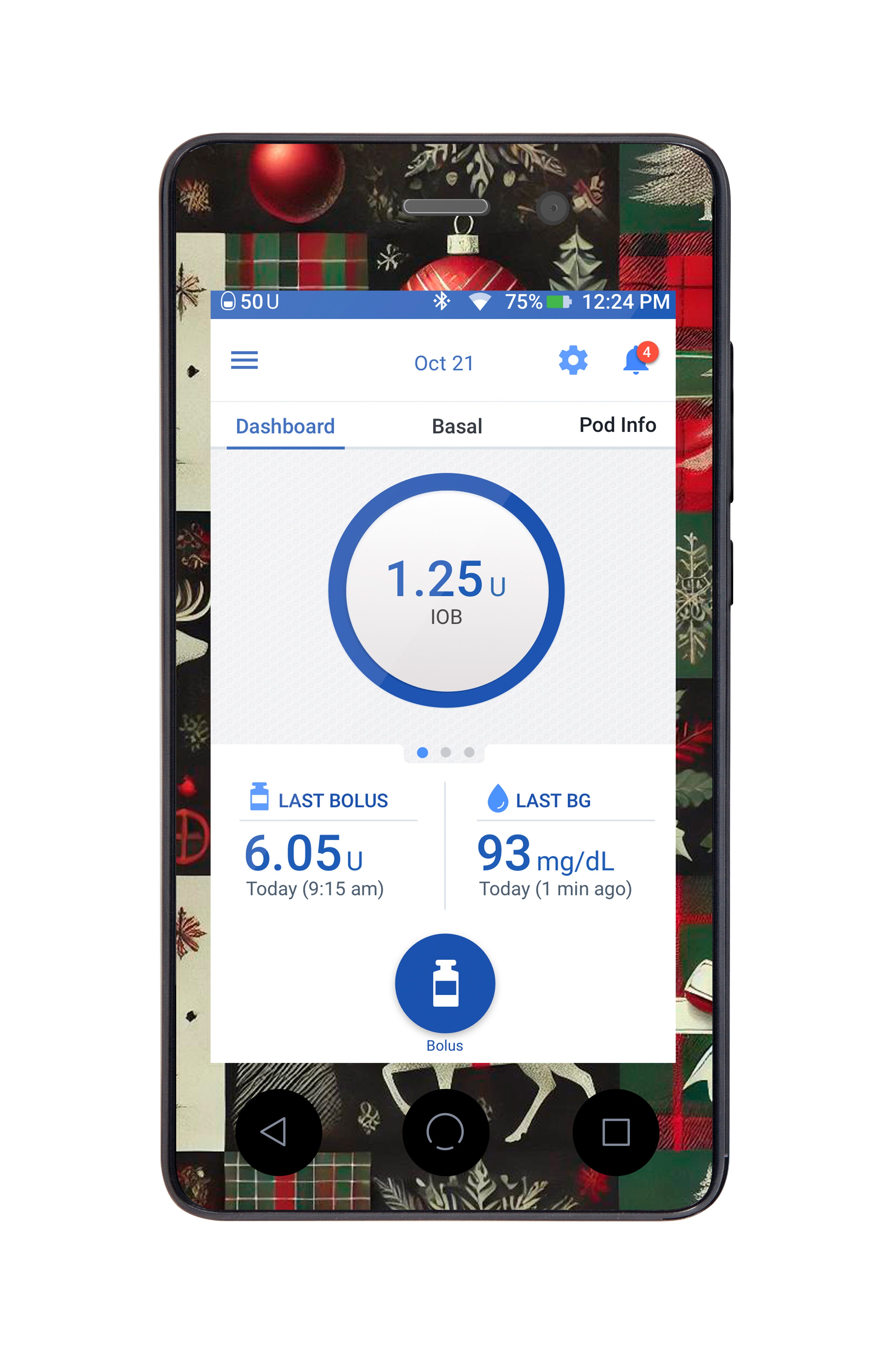 Reindeer Paper Omnipod DASH™-Pump Peelz