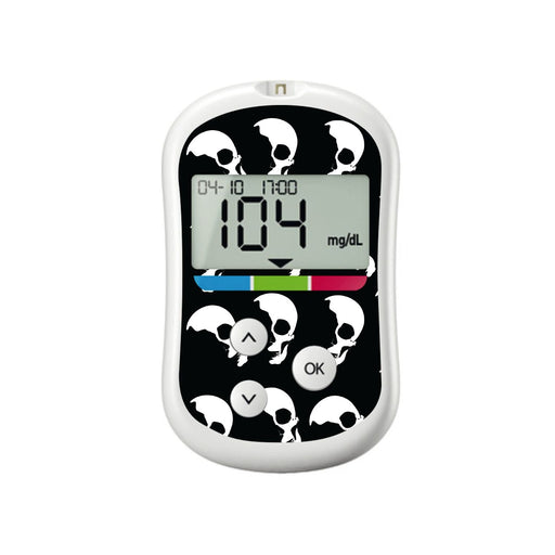 Shadow Skulls for OneTouch Verio Flex Glucometer-Pump Peelz