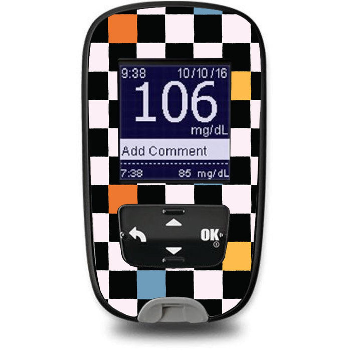 Skater Grid Sticker for the Accu-Chek Guide Glucometer-Pump Peelz