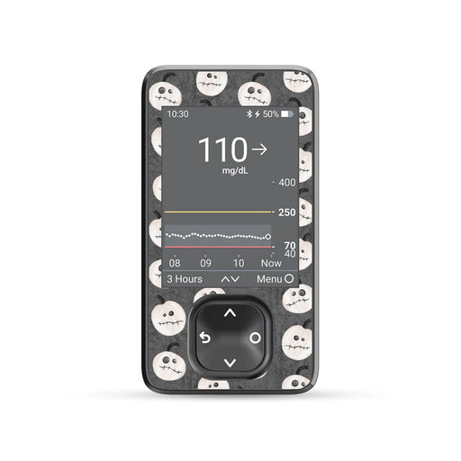 Skellingkins DEXCOM G7 and Stelo and G6 Touchscreen Receiver Sticker-Pump Peelz