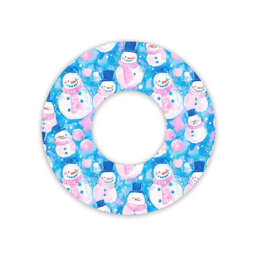 Snowman Patch Tape Designed for the FreeStyle Libre 2-Pump Peelz