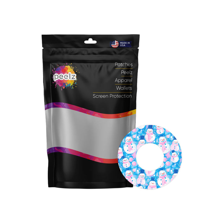 Snowman Patch Tape Designed for the FreeStyle Libre 2-Pump Peelz