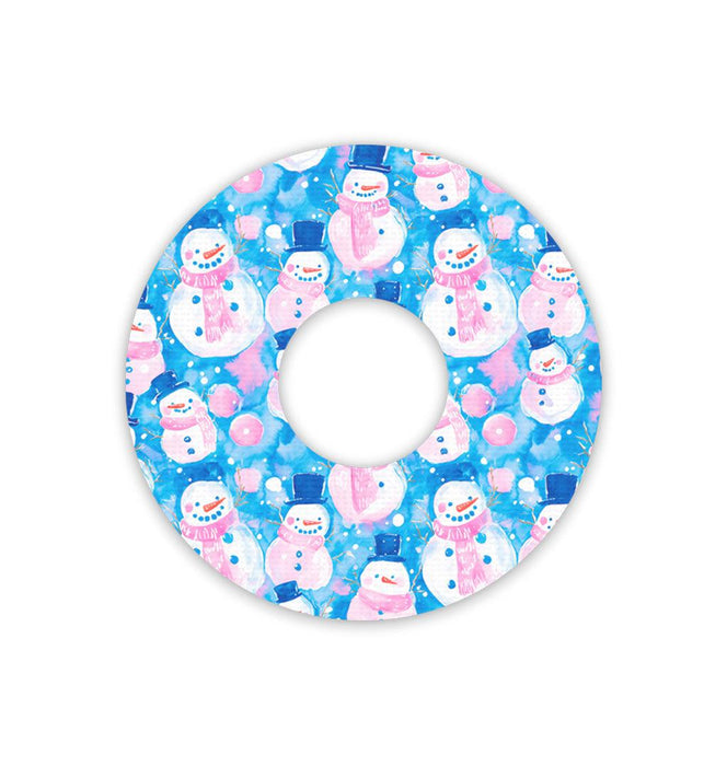 Snowman Patch Tape Designed for the FreeStyle Libre 3-Pump Peelz