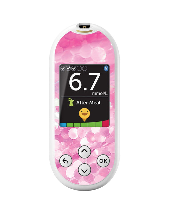 Sparkly Sequins for OneTouch Verio Reflect Glucometer-Pump Peelz