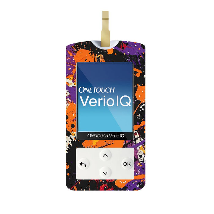 Spooky Splatter for OneTouch Verio IQ Glucometer-Pump Peelz