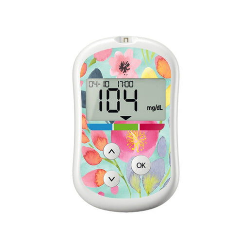 Spring Blossoms For Onetouch Verio Flex Glucometer Peelz