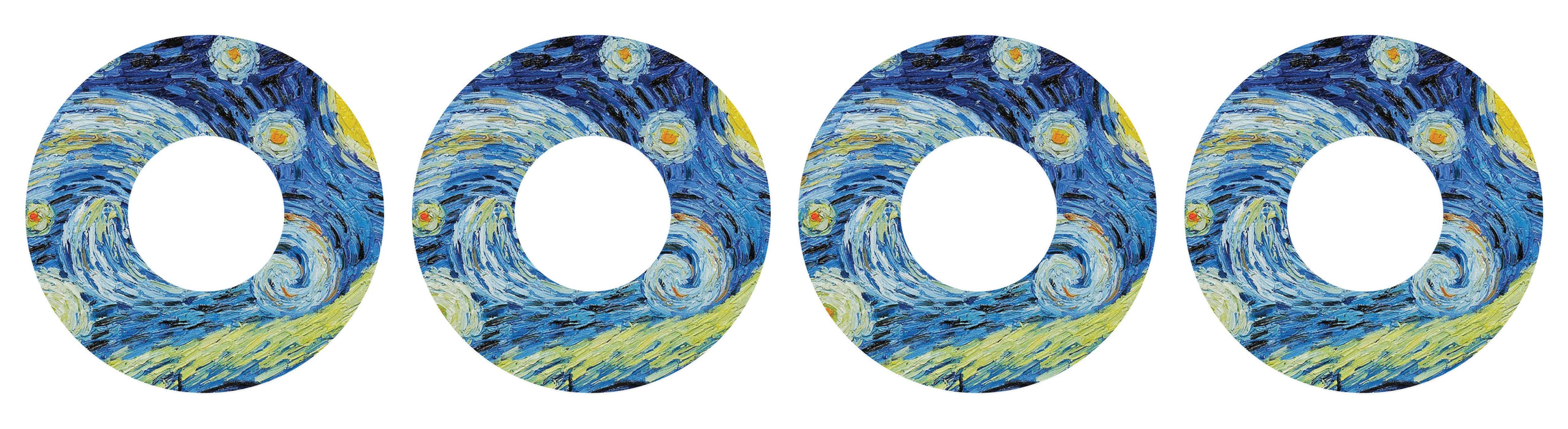 Starry Night Patch+ Tape Designed for the FreeStyle Libre 2 - Pump Peelz