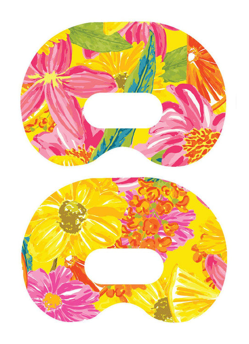 Summer Flowers Patch+ Medtronic CGM Tape - Pump Peelz