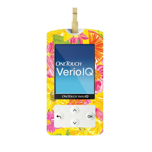 Summer Flowers For Onetouch Verio Iq Glucometer Peelz Verioiq