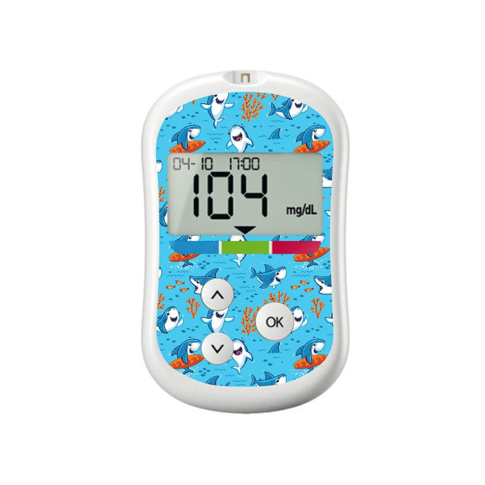 Summer Shark For Onetouch Verio Flex Glucometer Peelz