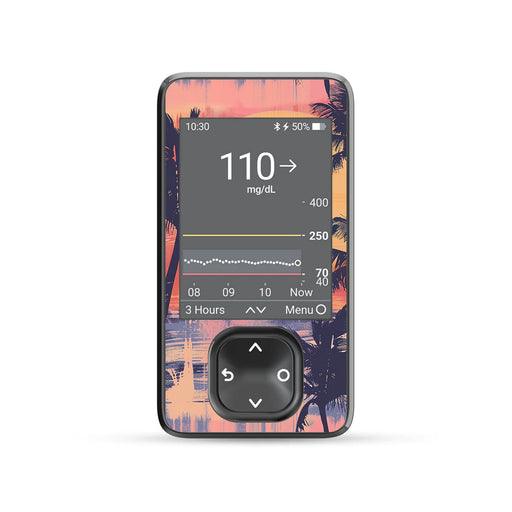 Sunset Serenade DEXCOM G7 and Stelo Touchscreen Receiver-Pump Peelz