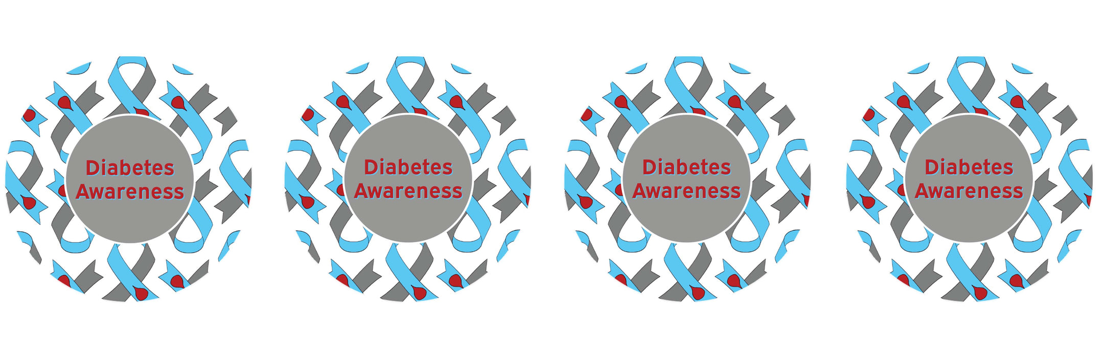 Support Patch Diabetes Awareness Ribbon Patch+ Tape - Pump Peelz