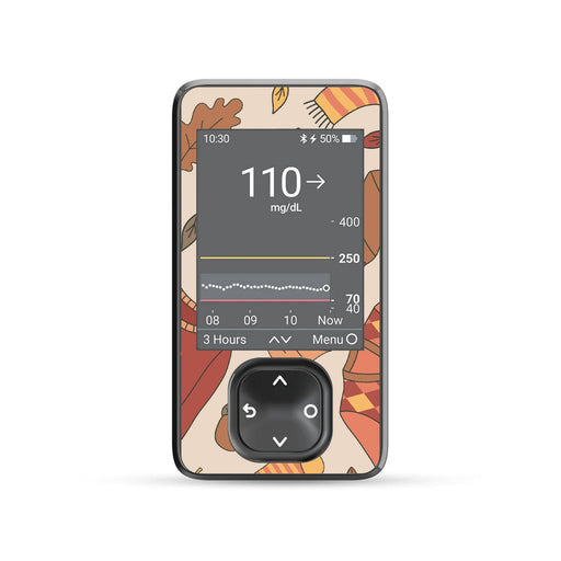 Sweaters & Leaves DEXCOM G7 and Stelo and G6 Touchscreen Receiver Sticker-Pump Peelz