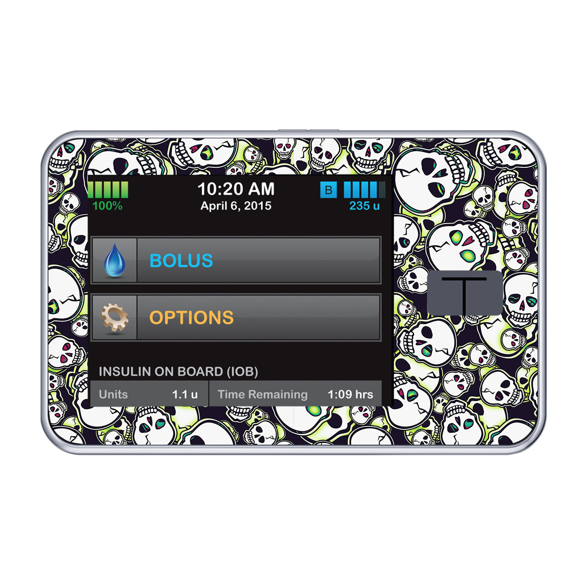 Bone Glow Tandem t:slim X2 - Pump Peelz