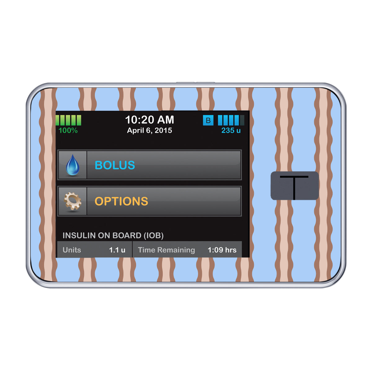 Boardwalk Waves Sticker for Tandem t:slim t:slim X2 - Pump Peelz