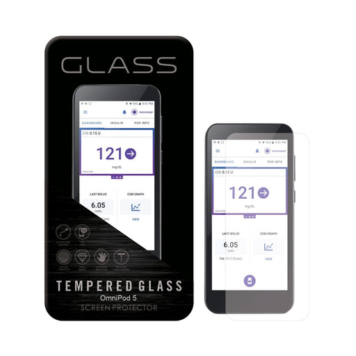 Tempered Glass Screen Protector for Omnipod 5™ PDM-Pump Peelz