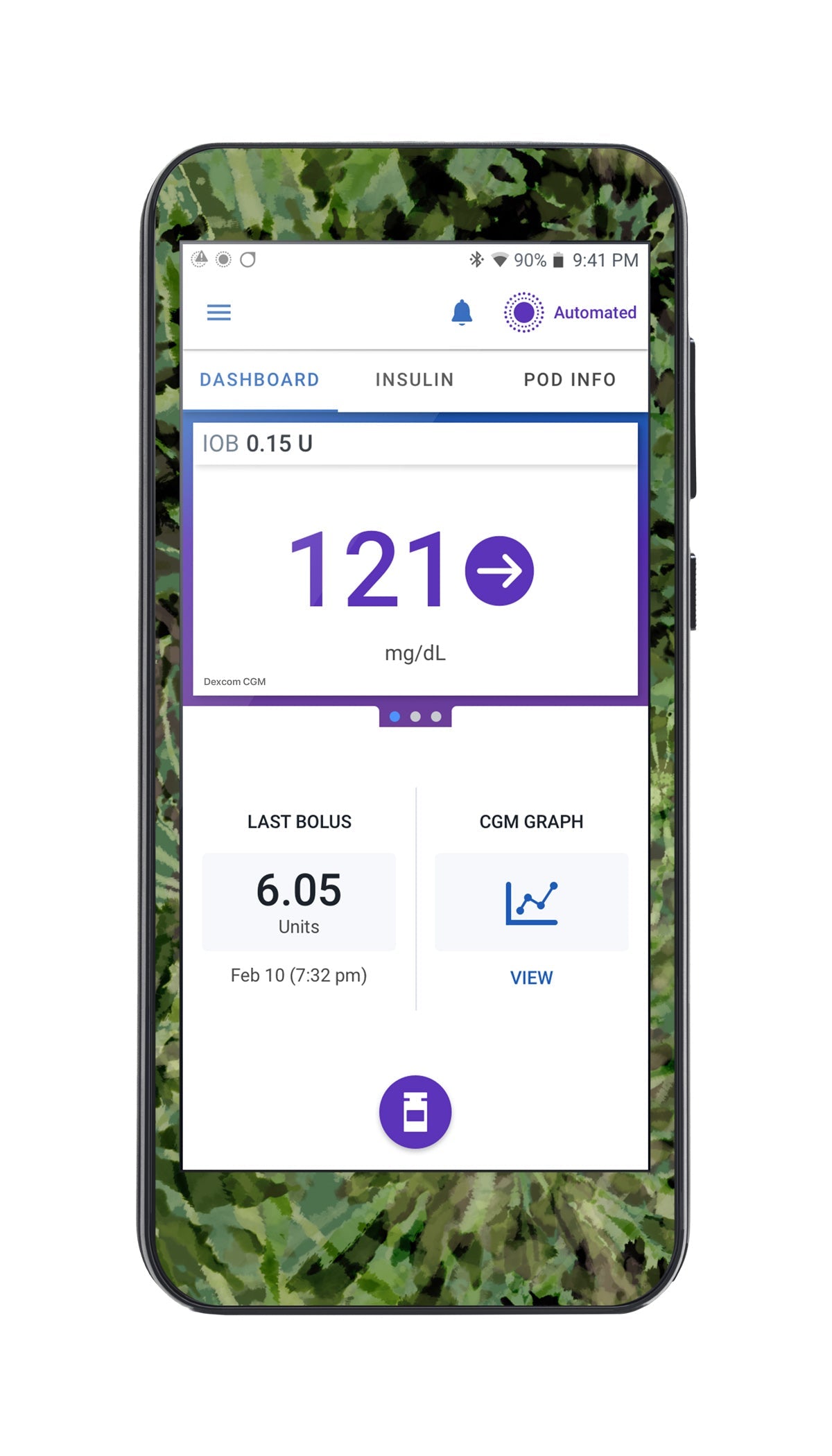 Tie Dye Camo Omnipod 5™-Pump Peelz