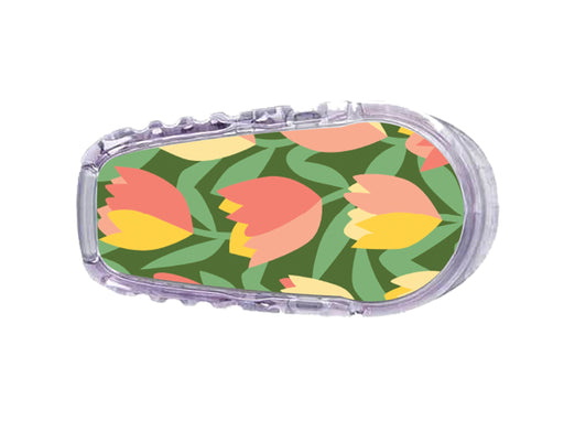 Tons Of Tulips Sticker Designed For The Dexcom Transmitter G6 Peelz Dexcom