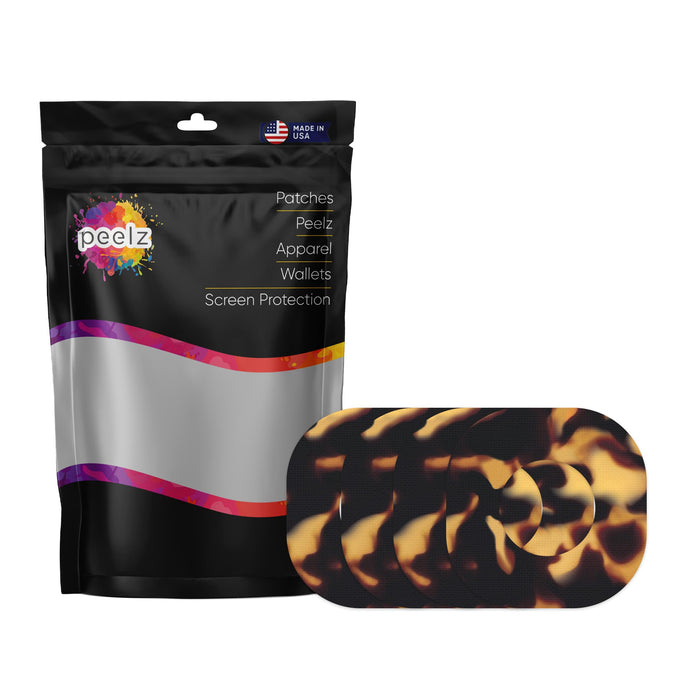 Tortoise Shell Patch Tape Designed for the DEXCOM G7 and Stelo-Pump Peelz