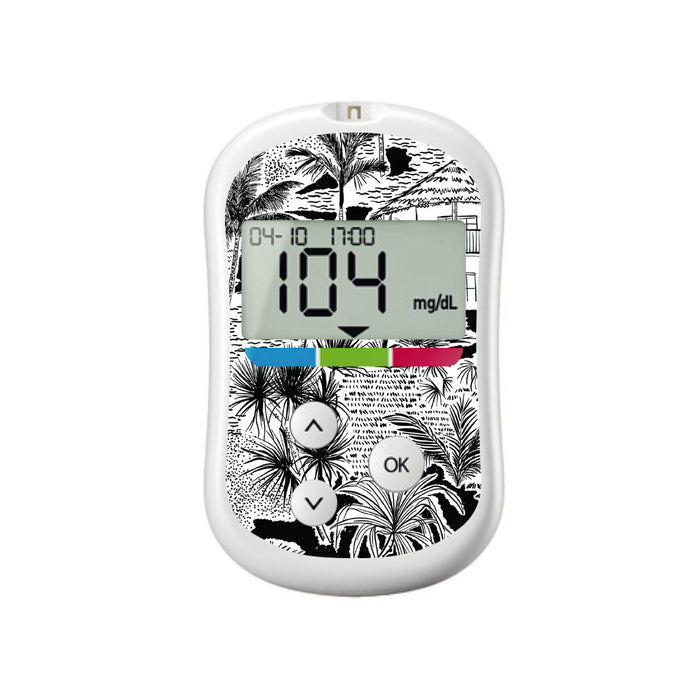 Tropical Sketch for OneTouch Verio Flex Glucometer-Pump Peelz