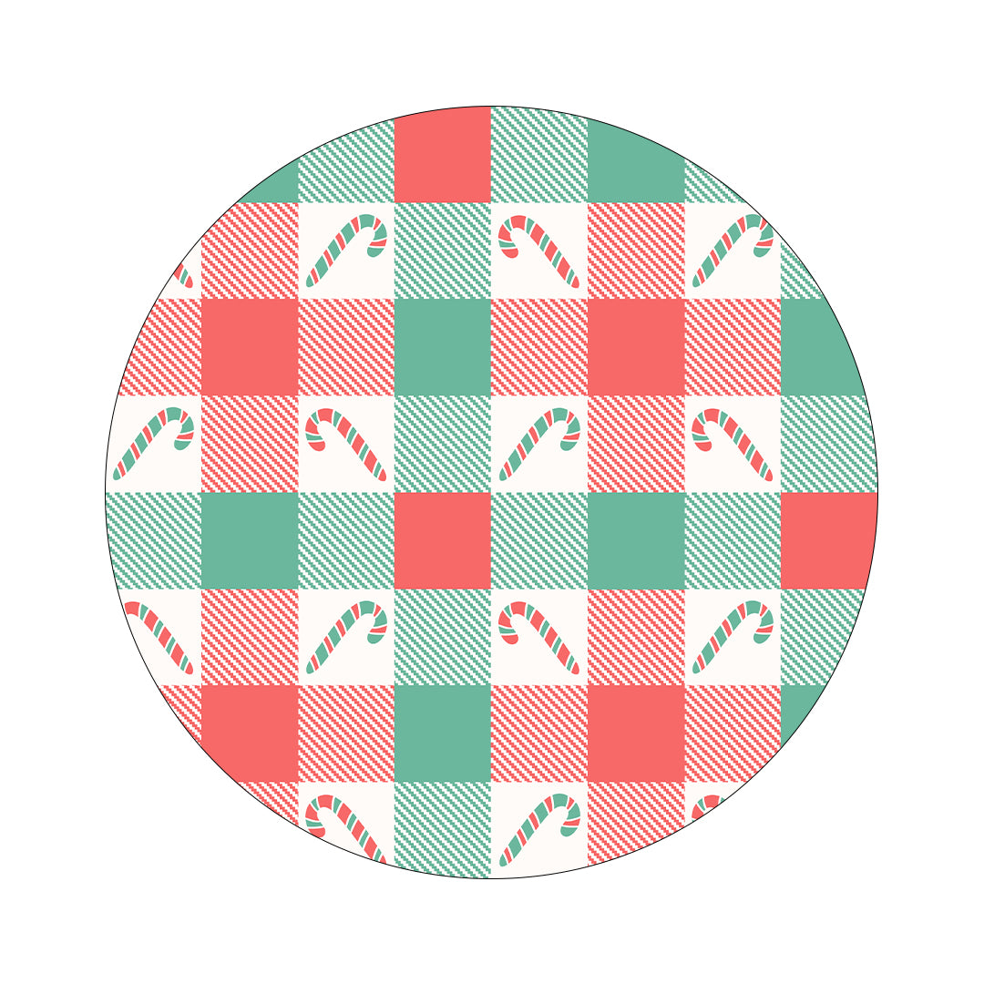 Peppermint Plaid twiist™ Automated Insulin Delivery System Stickers - Pump Peelz